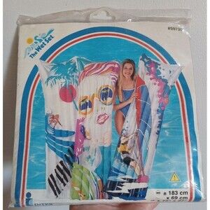 Vintage  Intex The Wet Set Inflatable Pool Air Mat Float 72” x 27" BRAND NEW